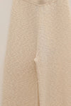 SWAYING/KNIT textured straight pants SW24SS3B11 white